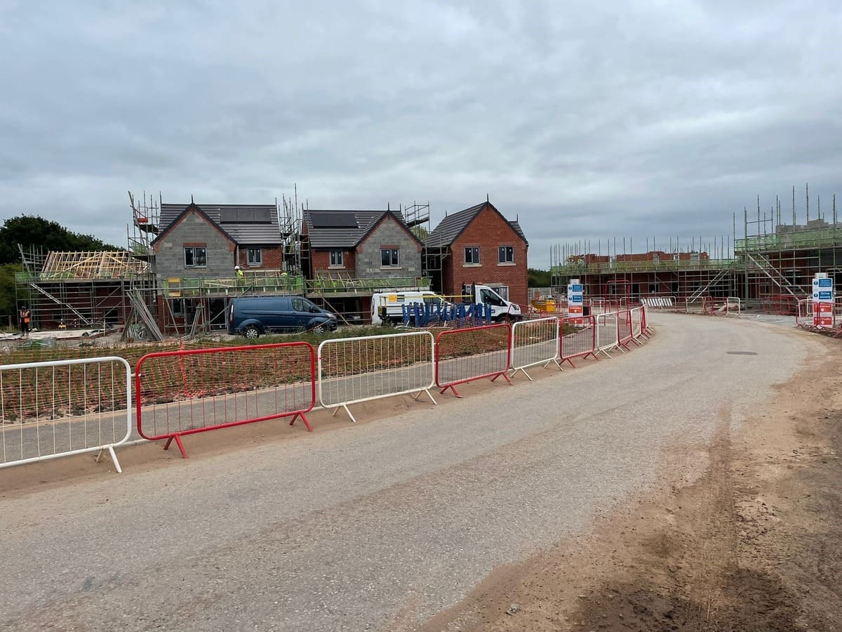 Contract plastering services delivered for Engies new Winsford residential homes development