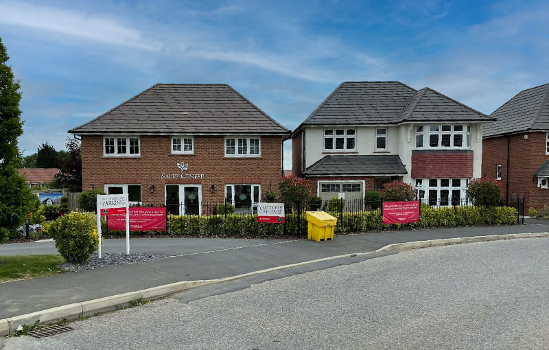 Plastering services at the Bridgewater View residential housing development, Mosley Common, Greater Manchester