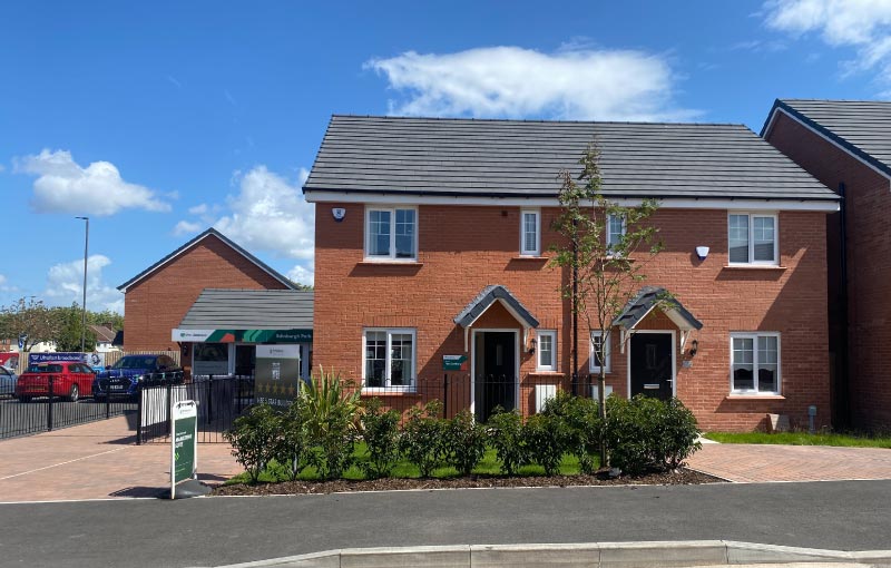 Internal dry lining & plastering services at Persimmon Homes’ Edinburgh Park site