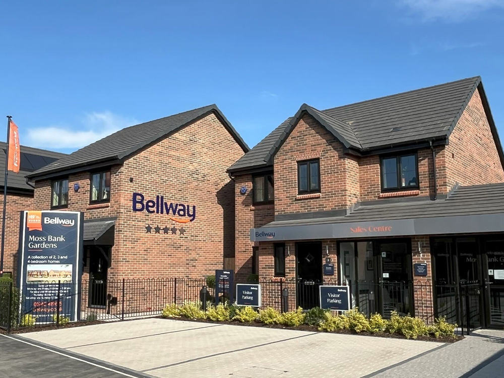 Show Home at Moss Bank Gardens built by Bellway in Leigh.
