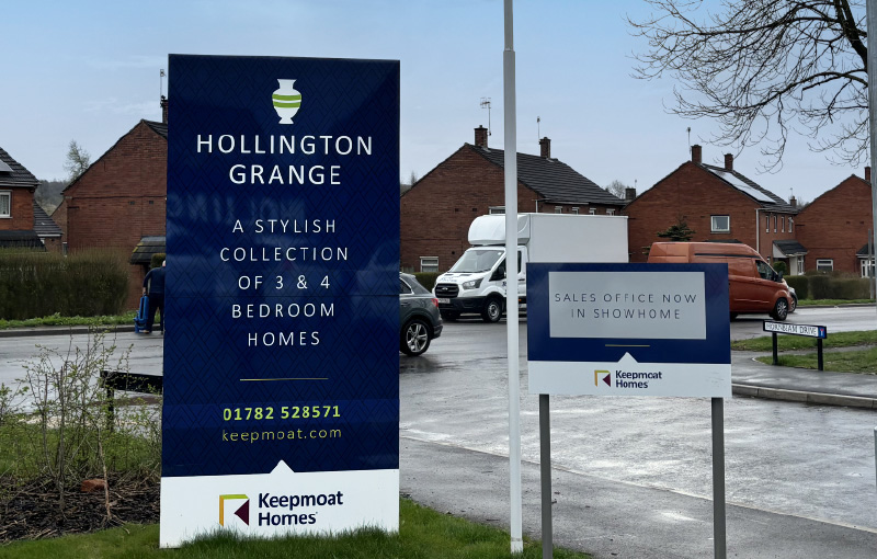 Commercial plastering services delivered for Keepmoat's Hollington Grange residential development at Stoke-on-Trent