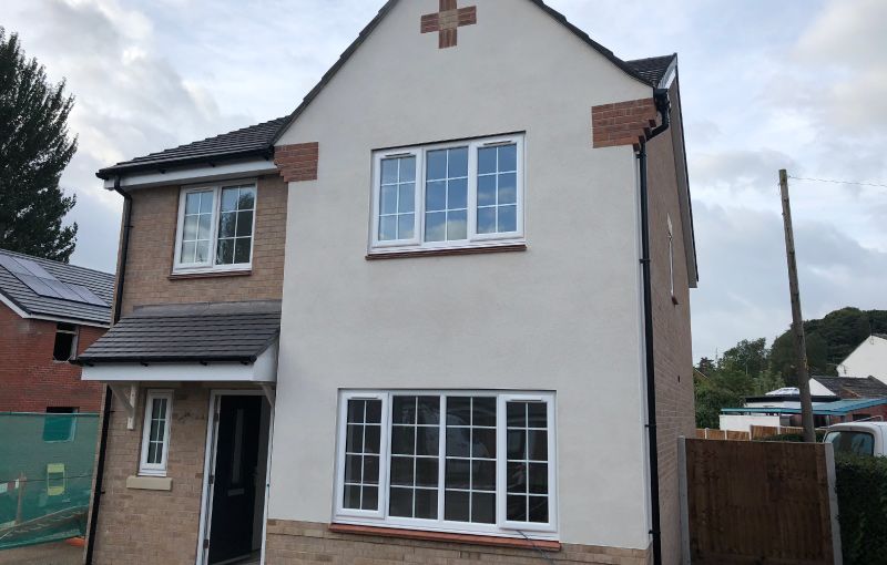 Plastering contract services at the Primrose residential housing development, Chorley, Lancashire
