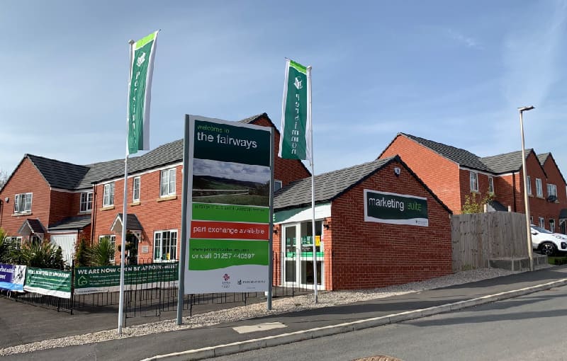 Plastering contract services at The Fairways residential housing development in Standish, Greater Manchester