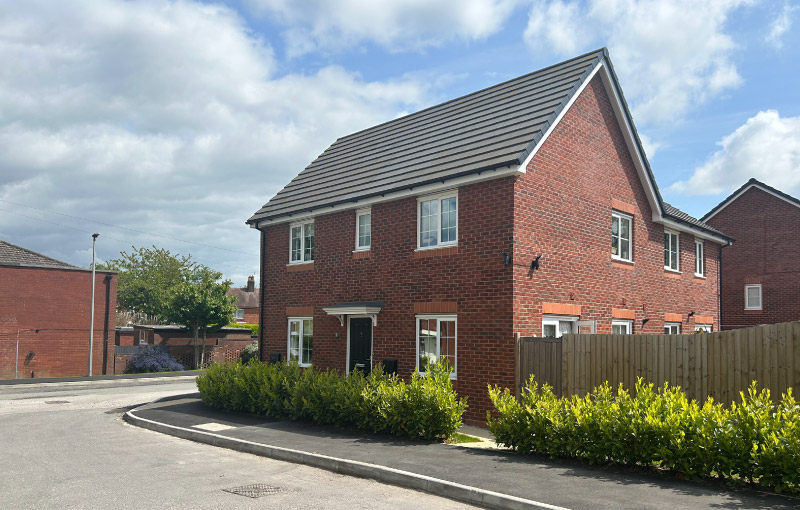 Plastering services at The Weavers housing development, Winsford, Cheshire